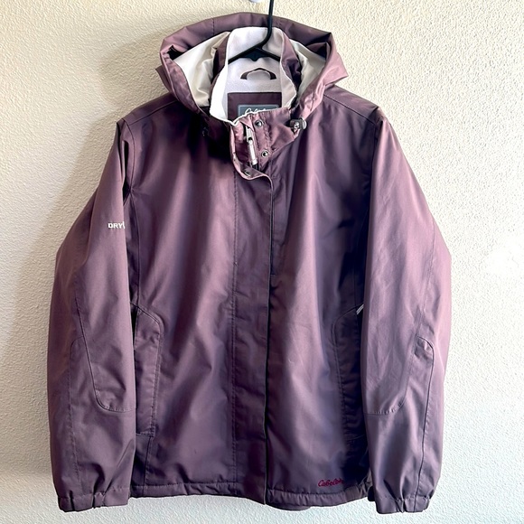 Cabela's Other - EUC CABELA’S Mens Dry Plus jacket lined zipper pockets hood windbreaker
